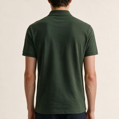 12. Paul&Shark Herren-Poloshirt, olivgrüne Baumwolle, 99311001-89 – klassisch, sportlich elegant
