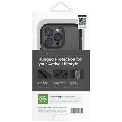 6. Uniq Combat Active Magclick Ladehülle für iPhone 16 Pro - Schwarz