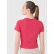 2. Schmales geripptes Damen-T-Shirt 4F 4FRSS25TTSHF2696-54S