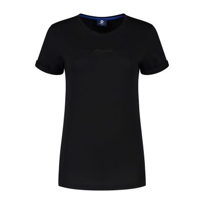 Rogelli Damen-T-Shirt mit Logo, schwarz, Größe XL