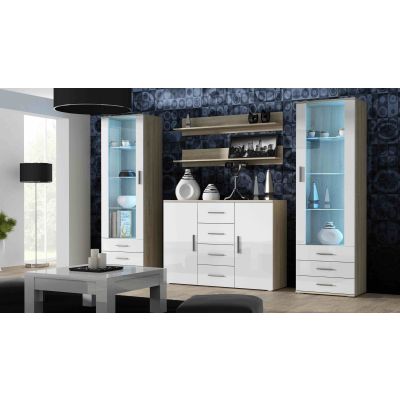 10. Regal 125 cm (2 Stück) SOHO Sonoma Eiche matt