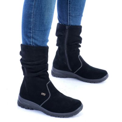 40. RIEKER W RKR130 isolierte Lederstiefeletten