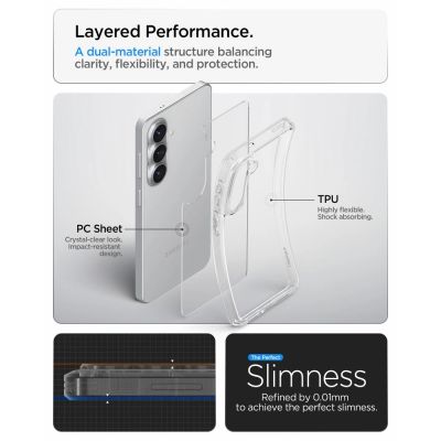 8. Spigen Ultra Hybrid Hülle für Samsung Galaxy S26 - Transparent