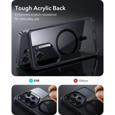 2. ESR Classic Hybrid MagSafe Hülle für Samsung Galaxy S26 Ultra – Transparent Schwarz