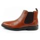 2. Skechers Herrenschuhe Chelsea Boots Miller-Boris elegantes Leder braun
