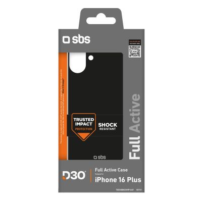 2. SBS Full Active D3O Hülle für iPhone 16 Plus – Schwarz