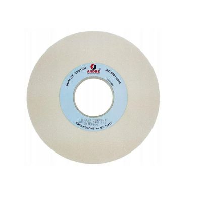 ANDRE Flachschleifscheibe 250 mm x 25 mm x 76 mm 99A80K7VE01-35 Weiß „Typ 1“