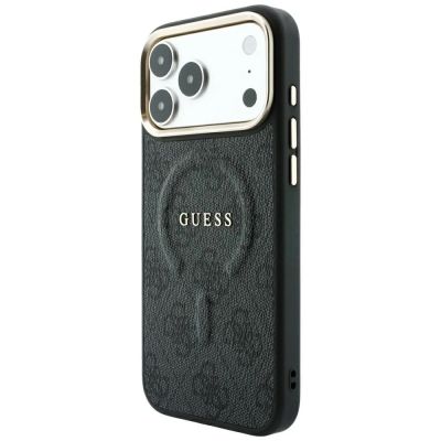 2. Guess Embossed 4G Classic MagSafe Hülle für iPhone 17 Pro Max / 18 Pro Max – Schwarz