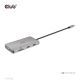 3. CLUB3D CSV-1594 USB 3.2 Gen 1 (3.1 Gen 1) Typ-C Dockingstation, Schwarz, Grau