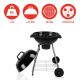 10. GARDEN GRILL REX STAHLKUGEL 46CM MIT ASCHENBECHER
