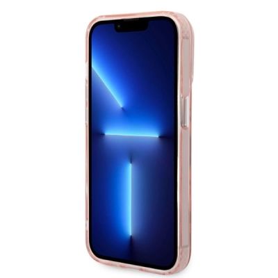 5. Karl Lagerfeld Iconic Karl&Choupette MagSafe Hülle für iPhone 14 Pro Max – Pink