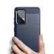 4. Carbon Case Flexibel Handyhülle TPU Schutzhülle für Samsung Galaxy A72 4G blau