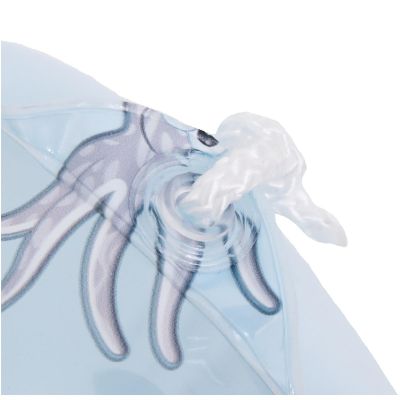 11. Strandmatratze mit Fenster, Meeresfischmotiv, 72 x 47 cm, 35451