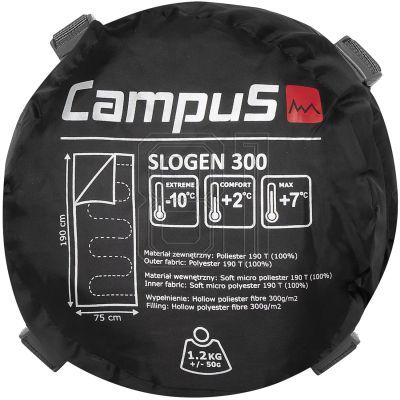 4. Campus Slogen 300 Rechts Schlafsack CUP701123404