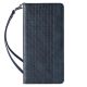 4. Magnet Strap Case für Samsung Galaxy S23+ Flip Wallet Mini Lanyard Stand Blau