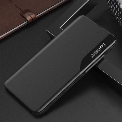 14. Eco Leather View Case Hülle für Xiaomi 13 Lite mit Klappständer schwarz