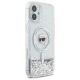 4. Karl Lagerfeld Liquid Glitter Karl Head Magsafe Hülle für iPhone 16 – transparent