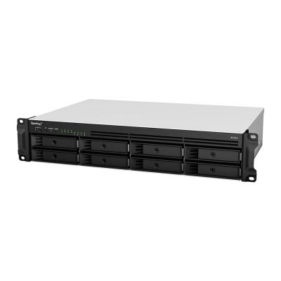 2. Synology RackStation RS1221+ NAS-Rackserver (2 HE) Ryzen Embedded V1500B, 4 GB DDR4, 0 TB DiskStation Manager, Schwarz