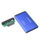 GEMBIRD HDD/SSD-Gehäuse, USB 3.0, 2,5" SATA, Aluminium, Blau