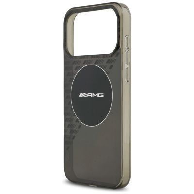 6. AMG Double Layer Transparent Smocked MagSafe Case für iPhone 17 Pro Max - Schwarz