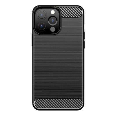 8. Carbon Case Flexibel Handyhülle TPU Schutzhülle für iPhone 13 Pro Max schwarz