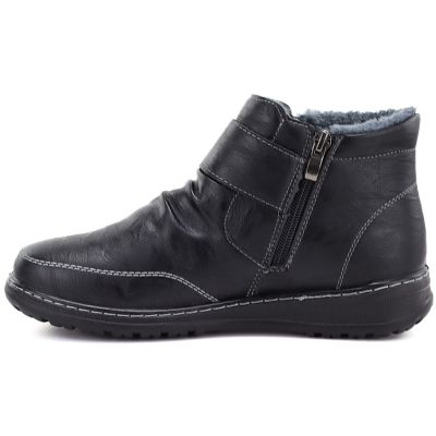 3. Bequeme, gefütterte Damen-Ankle-Boots, schwarz, Vinceza 87734
