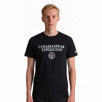 5. Canadian Peak JVICKEAK BLACK RM MEN 254 T-Shirt (RBMSZ1307H/CP-NOIR)