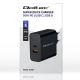 8. QOLTEC Super-Schnellladegerät mit Power Delivery | 1x USB-C | 1x USB | 90 W | 5–20 V | 2,4–4,35 A | Schwarz