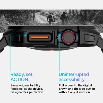 14. Spigen Lite Fit „PRO“ Armband für Apple Watch 10 42 mm – Schwarz