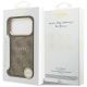 8. Guess 4G PU Classic Logo MagSafe Case für iPhone 17 Pro - Braun