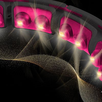 4. HHM16 HULA HOP SCHWARZ/PINK MIT MAGNETEN UND GEWICHT + HMS ZÄHLER