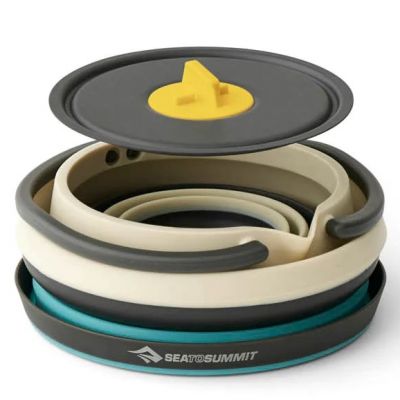 2. Ultraleichtes faltbares Set mit Wasserkocher SEA TO SUMMIT Frontier UL für 1 Person/3-teilig