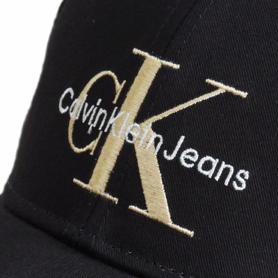 6. Calvin Klein Jeans Monogram Cap Schwarz - K50K510061-0GQ
