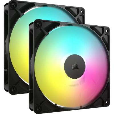 Corsair RS140 ARGB Computergehäuselüfter 14 cm Schwarz 2 Stück.