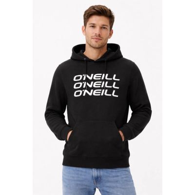 O'Neill Herren-Sweatshirt mit Kängurutasche, komplett schwarz, modisch