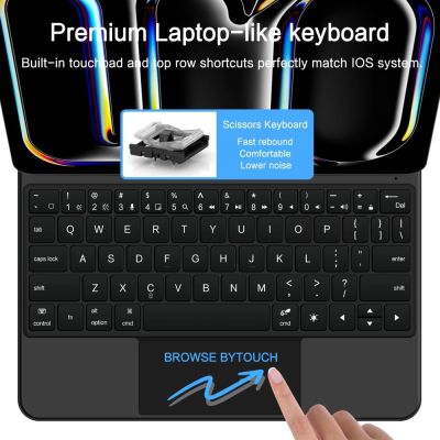 6. Tech-Protect SmartCase Magnetisch für iPad Pro 11" 5/6" 2024-2025 - Schwarz