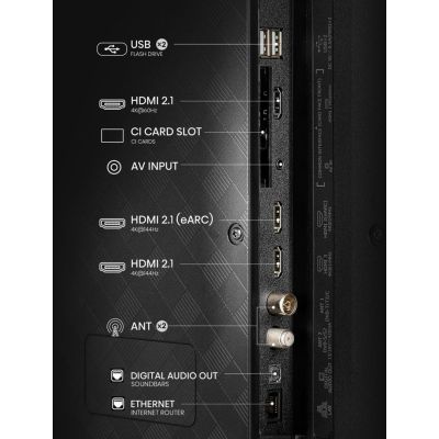 15. Hisense E7Q PRO 43E7Q PRO 109,2 cm (43") 4K Ultra HD Smart TV Wi-Fi Schwarz