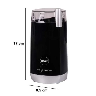 4. ELDOM Kaffeemühle MK40 CAFRO 180W Schwarz