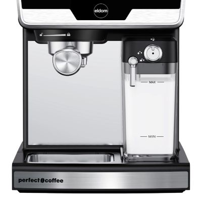22. ELDOM Espressomaschine ECK1 1300W 20 BAR, Milchbehälter, 6 Automatikprogramme, 2 manuelle Programme