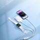 8. Joyroom S-IW008 3-in-1-Kabel magnetisches Ladegerät USB-A – Lightning/USB-C 1,2 m – Weiß