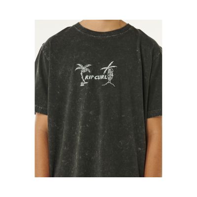 5. RIP CURL Eternal Shred Wash Tee-Boy Schwarz