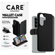 CARE by PanzerGlass Feature Wallet Kickstand Case für Samsung Galaxy A57 - Schwarz