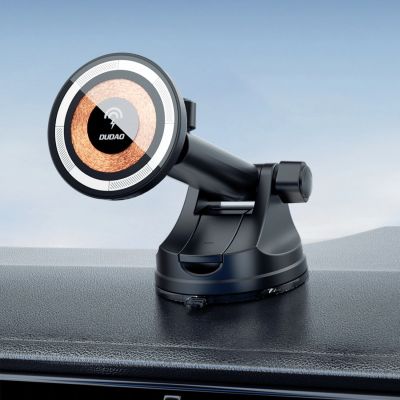 4. Dudao F12MAX+ Kfz-Halterung mit 15-W-Funkladegerät, kompatibel mit MagSafe – Schwarz