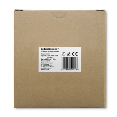 7. QOLTEC Industrie-DIN-Schienennetzteil | 480 W | 24 V | 20 A