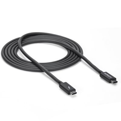 5. StarTech.com TBLT3MM2M Thunderbolt-Kabel 2 m 20 Gbit/s Schwarz