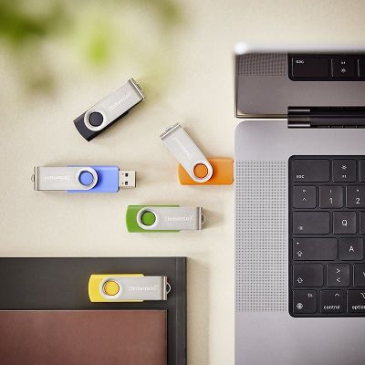 9. Intenso USB-Stick Office Line 3543595 3.2 5er-Pack – 64 GB USB-Stick, USB Typ-A 3.2 Gen 1 (3.1 Gen 1), mehrfarbig