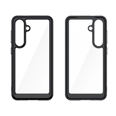 3. Outer Space Case Silikonhülle mit Gelrahmen für Samsung Galaxy S25 – Schwarz
