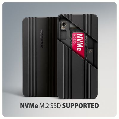 6. Axagon EEM2-40G Festplattengehäuse SSD-Gehäuse Schwarz M.2