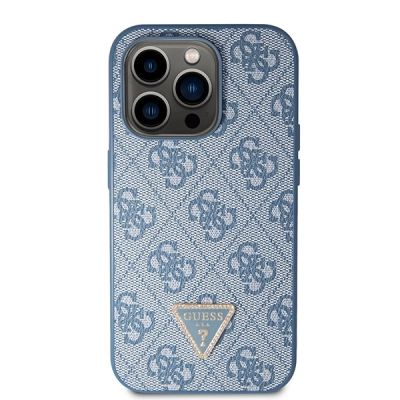 3. Guess GUHCP15LP4TDSCPB iPhone 15 Pro 6,1" blau/blaues Hardcase Crossbody 4G Metalllogo
