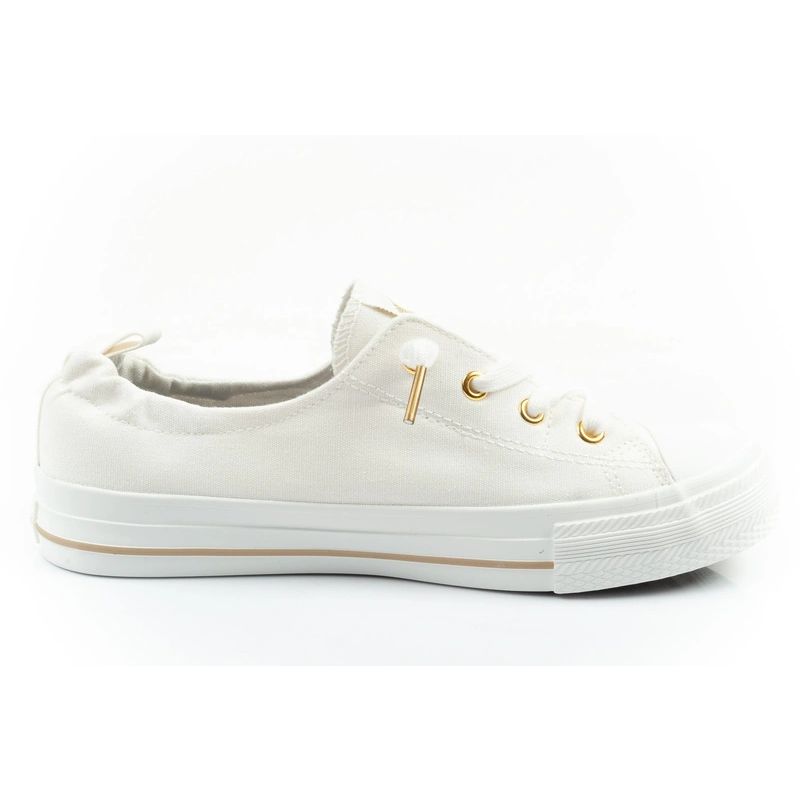 4. Lee Cooper Damen-Sportschuhe, modische weiße Slip-On-Sneaker